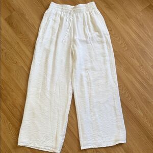 Dynamite White Wide-Leg Pants Size small high rise